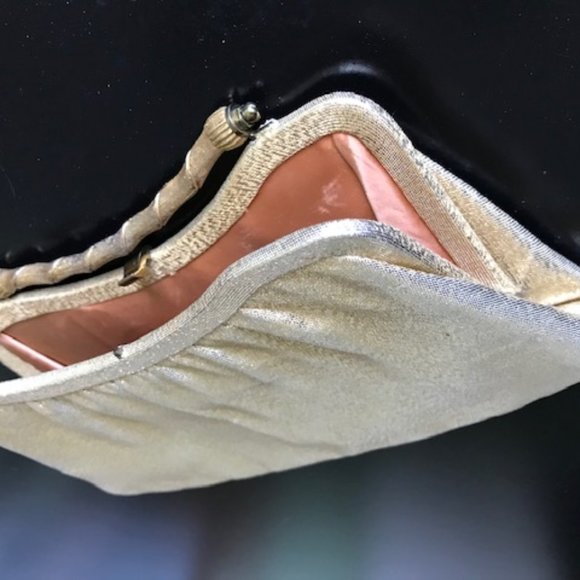 Vintage 1960s ‘After Five’ Gold Lame Evening Bag - Picture 4 of 10